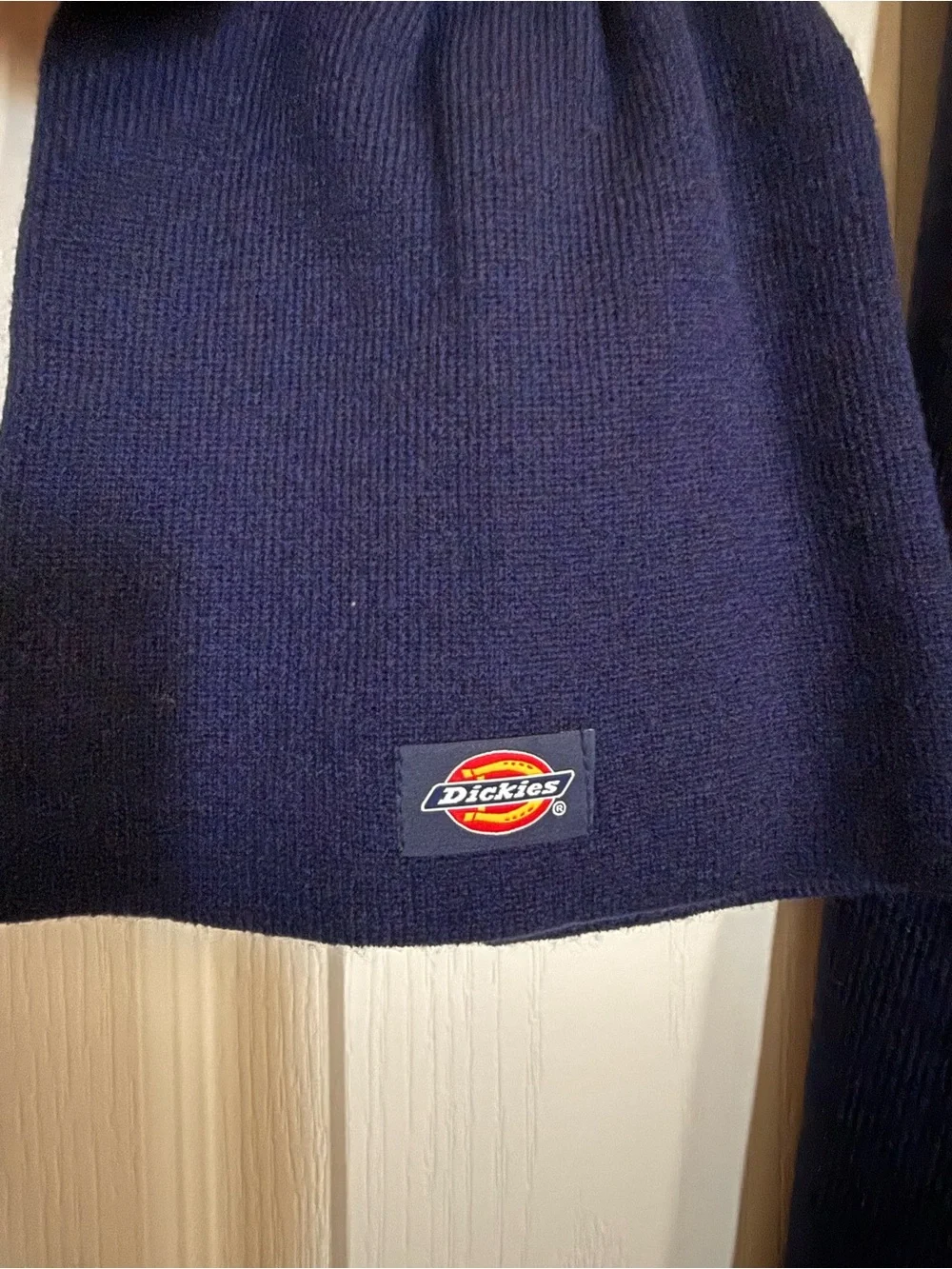 Dickies Navy Knit Beanie and Scarf Set